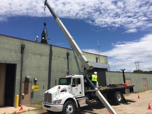 New BDD crane truck useful for facilities maintenance and repairs